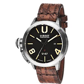 U-boat classique Swiss Automatic Analog Men Watch avec Cowskin Bracelet 8105