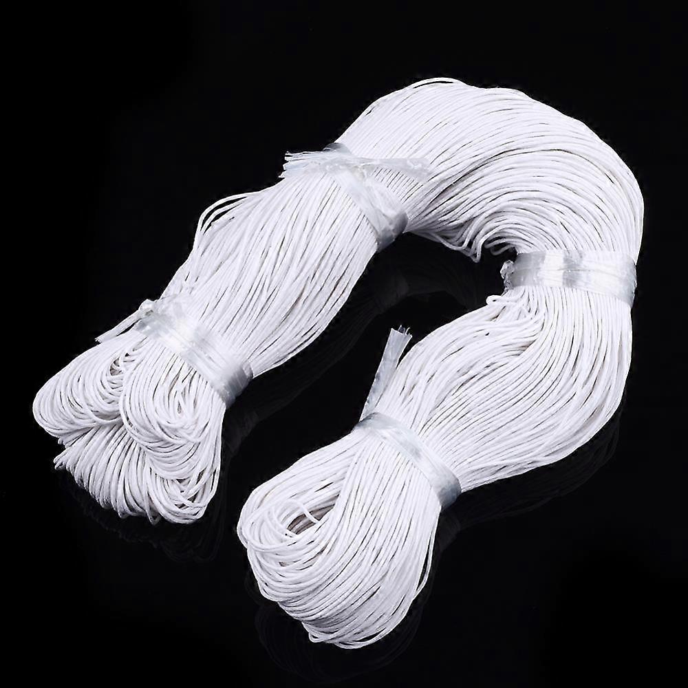 1bundle Waxed Cord White 1mm 360yard/bundle(330m/bundle)