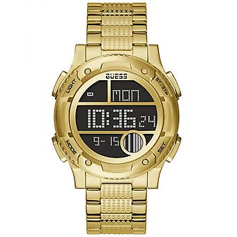 Zegarki Guess zegarek zip do Digital Quartz Man z bransoletką ze stali nierdzewnej GW0271G2