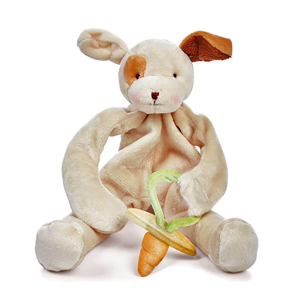 SKIPIT PUPPY Soft Toy Gentle Internal Rattle Bunnies By The Bay Silly Buddy Tan