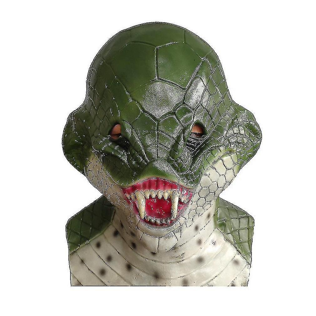Snake Head Mask Horror Latex Party Toy