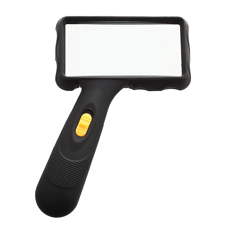 Portable 2x Magnification, Handheld Rectangular Illuminated Magnifier for Elderly Reading
