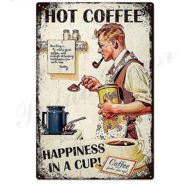 Handmade Vintage Metal Tin Sign – 20x30cm, Rusty Look, UK Made (Various Themes)