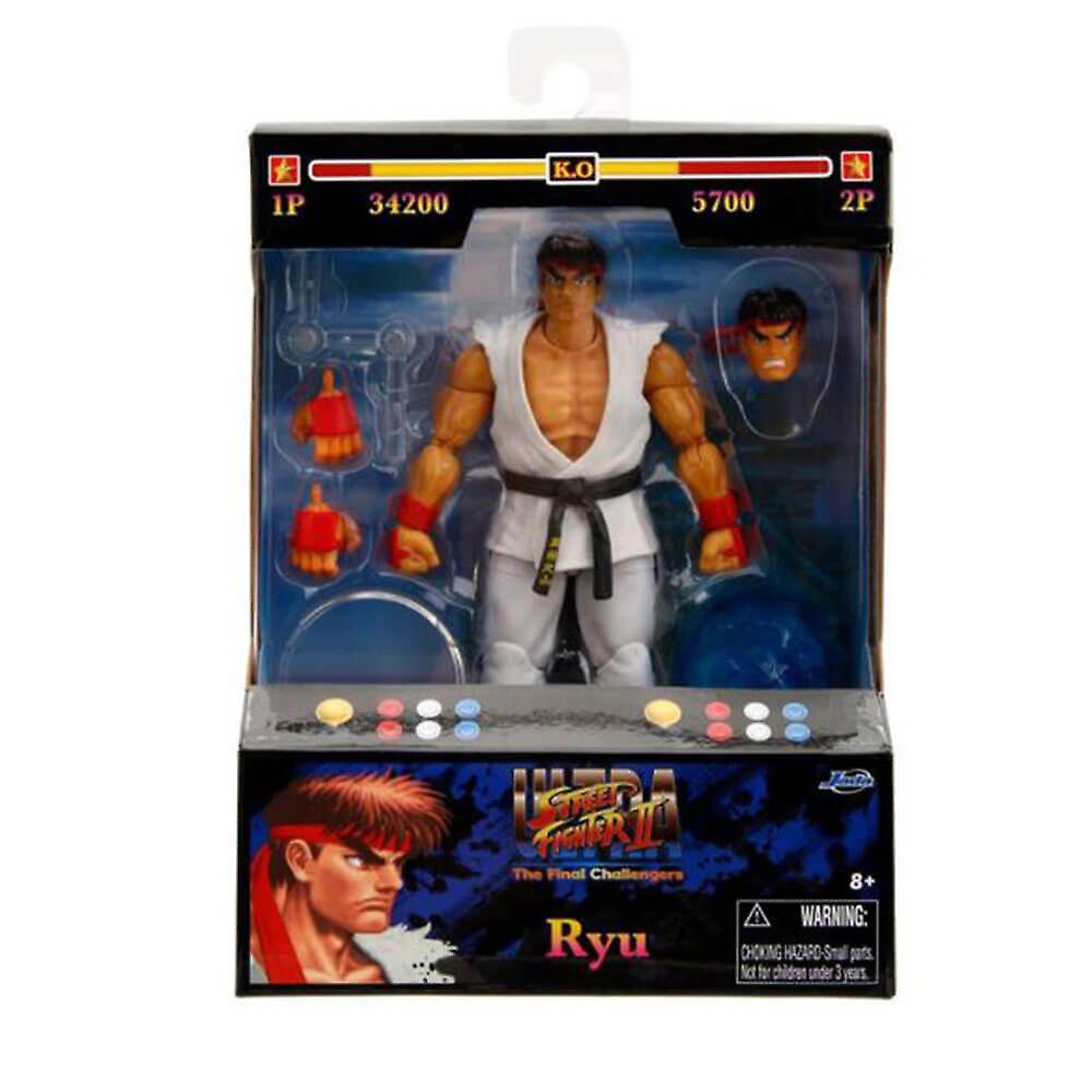 Jada Toys Street Fighter Ryu 6 Inches Collectible Action Figure Ages 8+ and Up