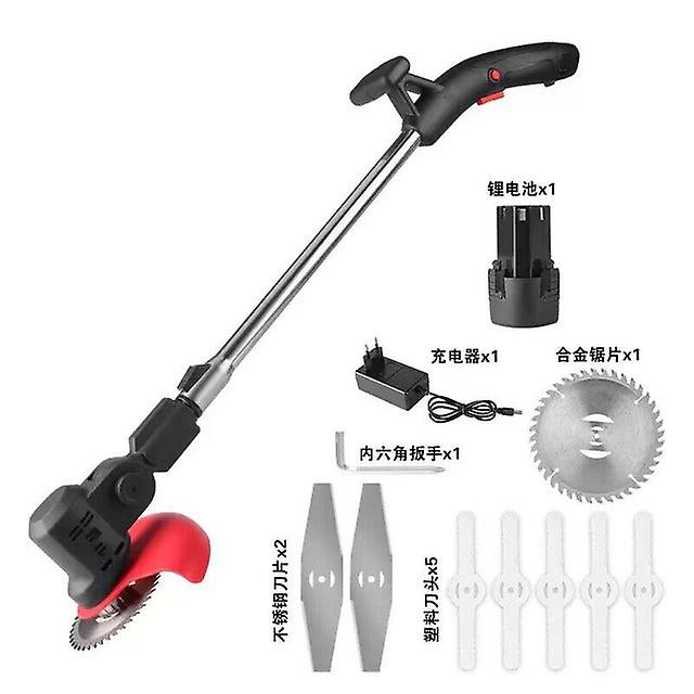 580W 98000rpm Electric Lawn Mower Adjustable Length Cordless Lawn Angle Adjustable Trimming Garden Lithium Battery Lawn Mower