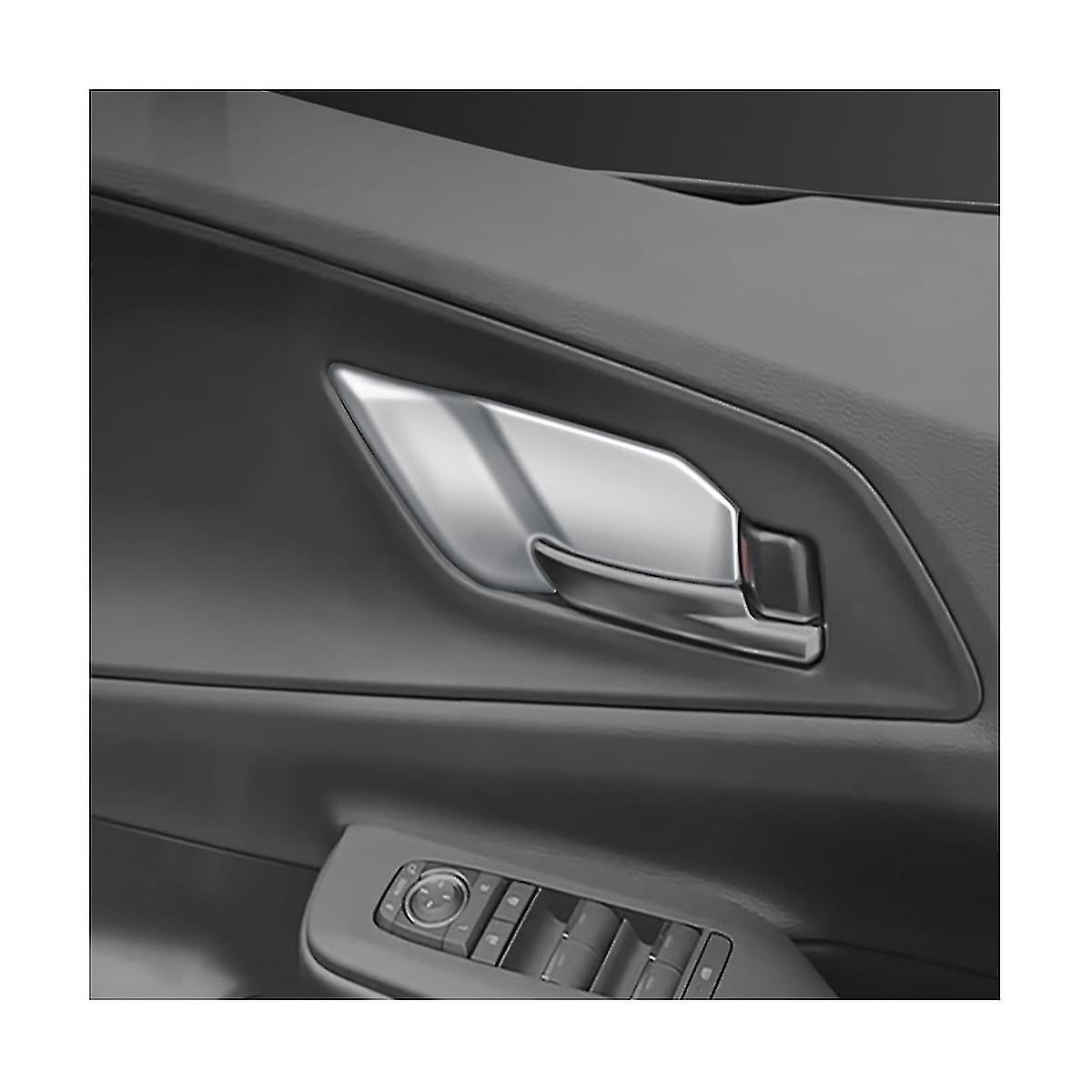 Car Dumb Silver Door Inner Handle Bowl Frame Trims High/low Configuration 5pcs For Prius 60 Series