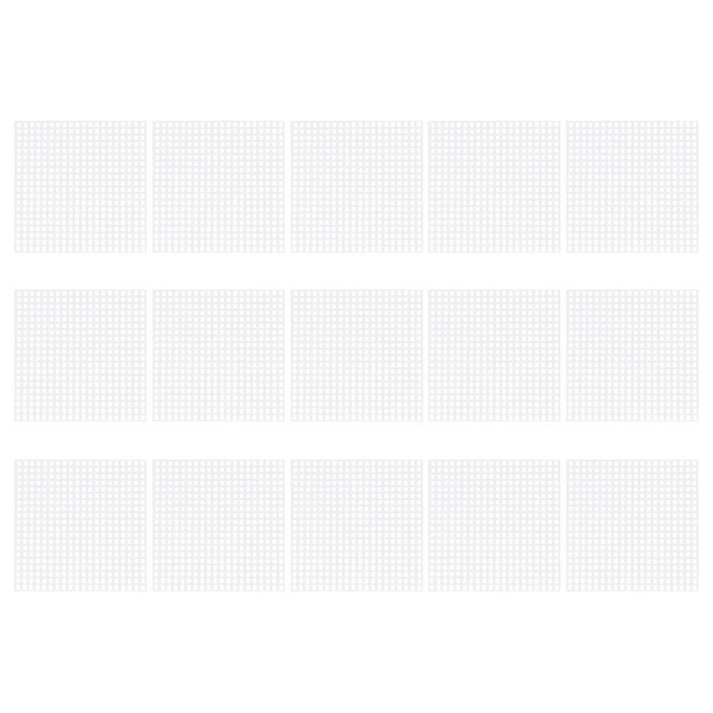 25pcs Mesh Plastic Canvas Sheet Cross Stitch Sewing Plastic Canvas Sheets