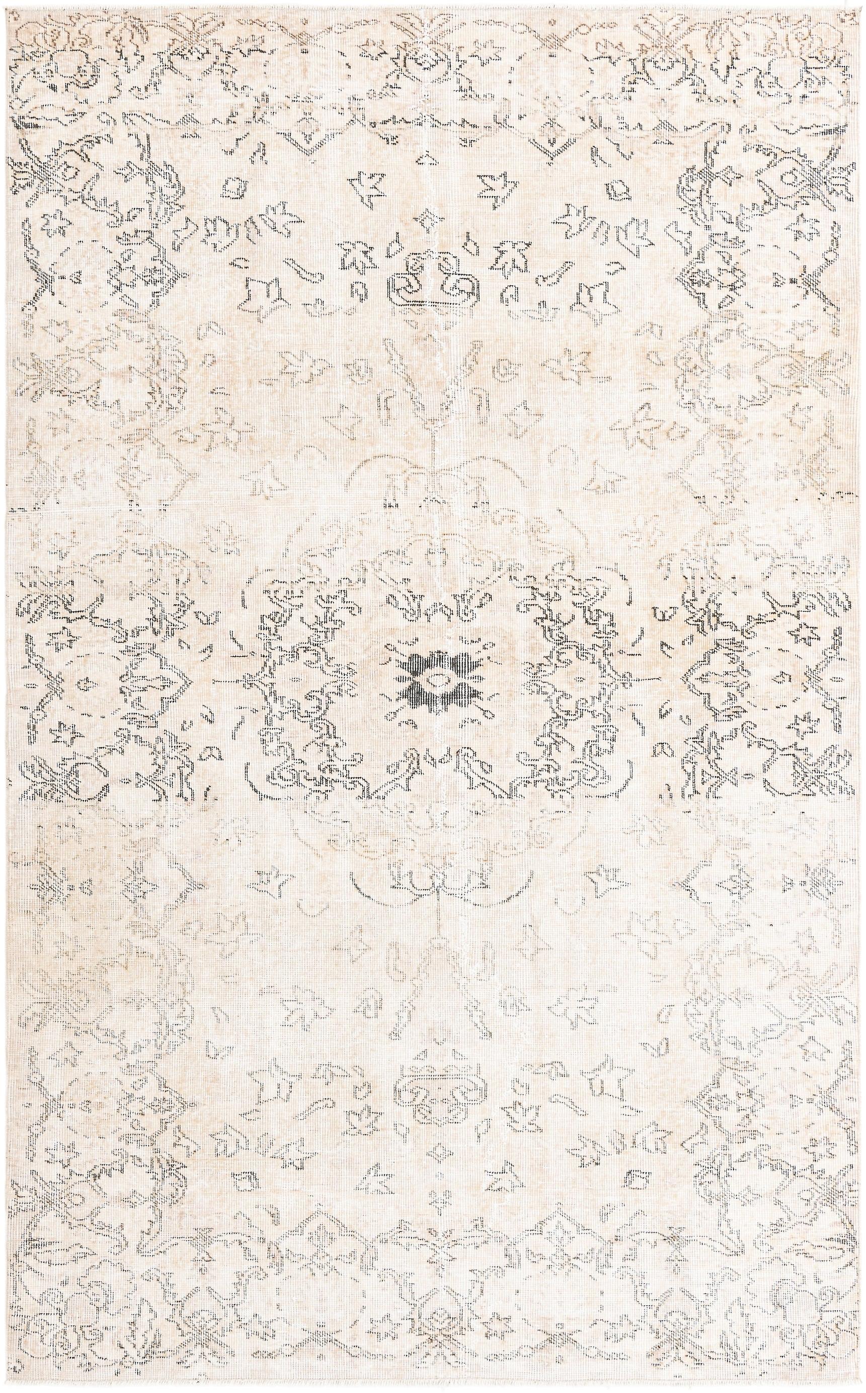 Hadorn Ultra Vintage 165x269 con tappeto in Turchia fatto a mano marrone chiaro