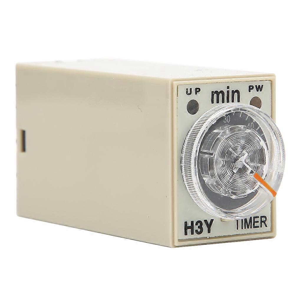 H3Y-2 Delay Timer 8 Pin Timer Relay 0~60 Minutes Dial Type 5A for Multiple Purpose (220VAC )
