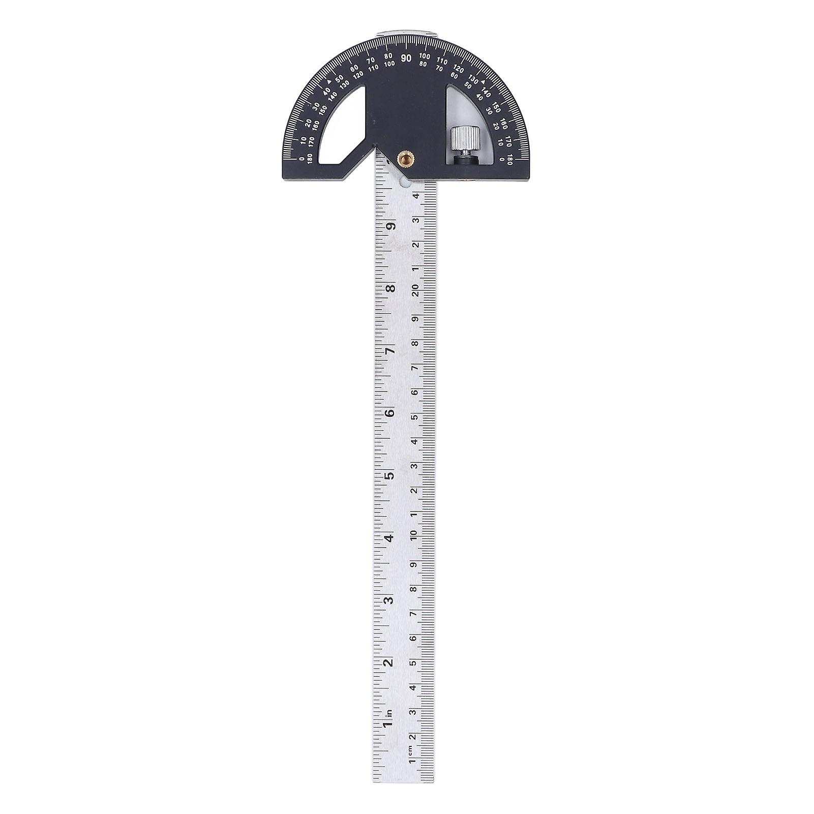 Qukaim Carpentry Angle Ruler Angle Protractor Carpentry Angle Ruler, 12 In Multifunctional Woodworking Edge Measurement and Scribing Tool,