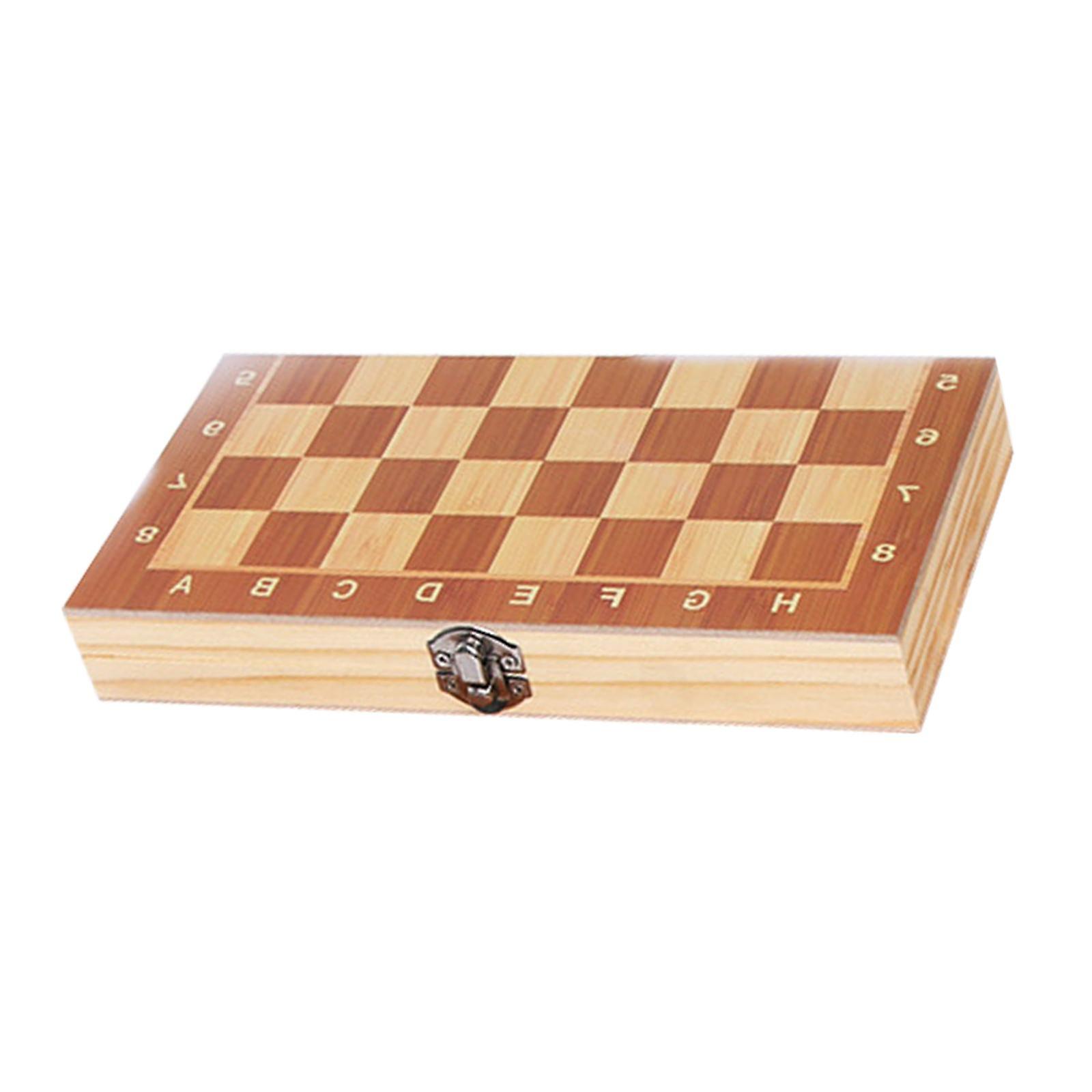 Portable Chess Backgammon Set Board Game for Tournament Training Beginner 24xm x 24cm