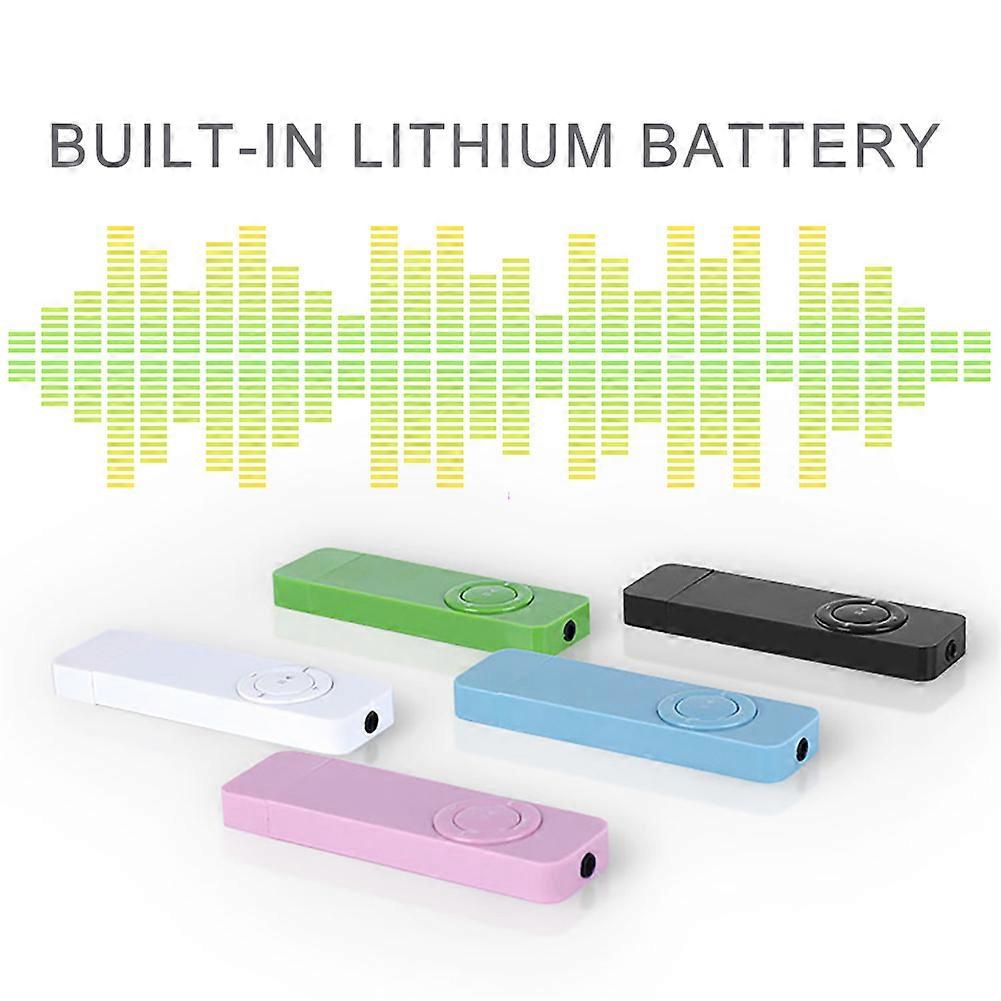 Portable USB Slim MP3 Player 8.5cm Lightweight 4H Playtime