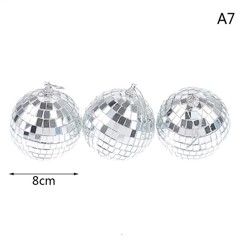 Christmas Ball Ornaments 2-8Cm Mini Disco Mirror Ball Christmas Tree Decoration