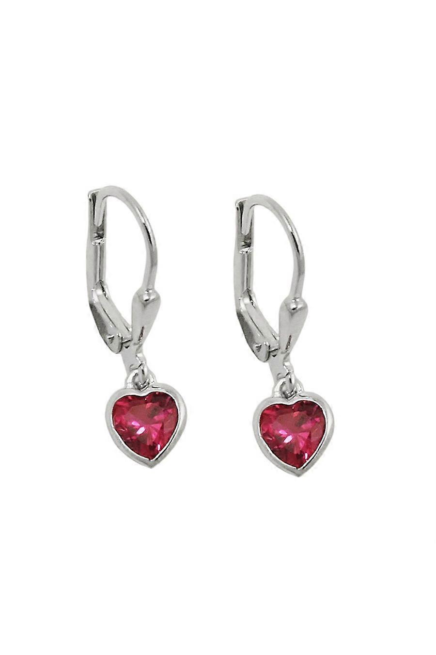 Leverback Earrings Heart Silver 925 - Gl93768