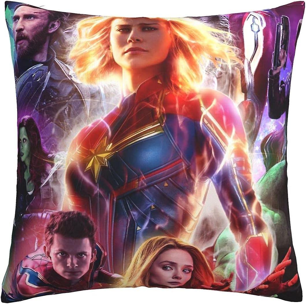 アベンジャーズクッションカバー、スロー枕カバーホーム男性/女性のための装飾リビングルーム寝室ソファチェア18x18インチ枕カバー45x45 cm -s1829