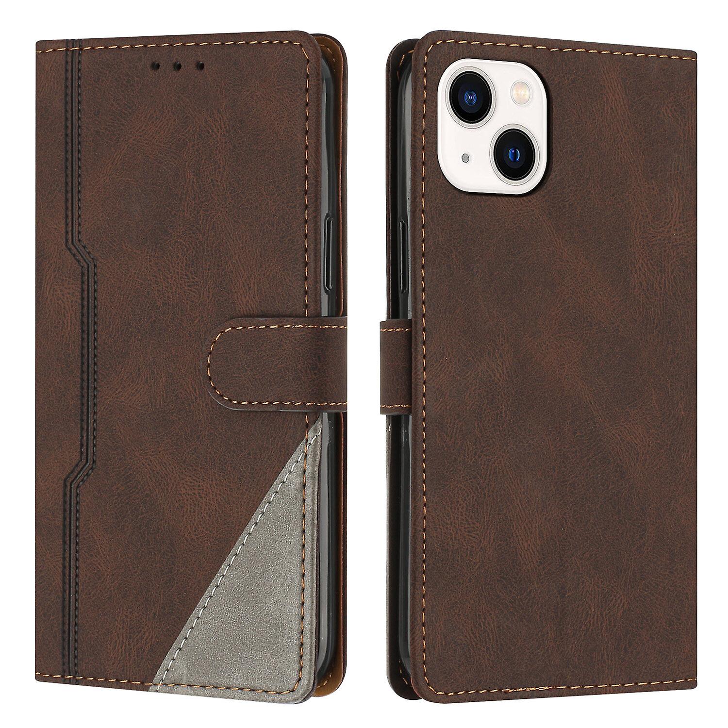 Leather Magnetic Clasp Case with Flip Wallet Stand Function Cover for iphone13 mini