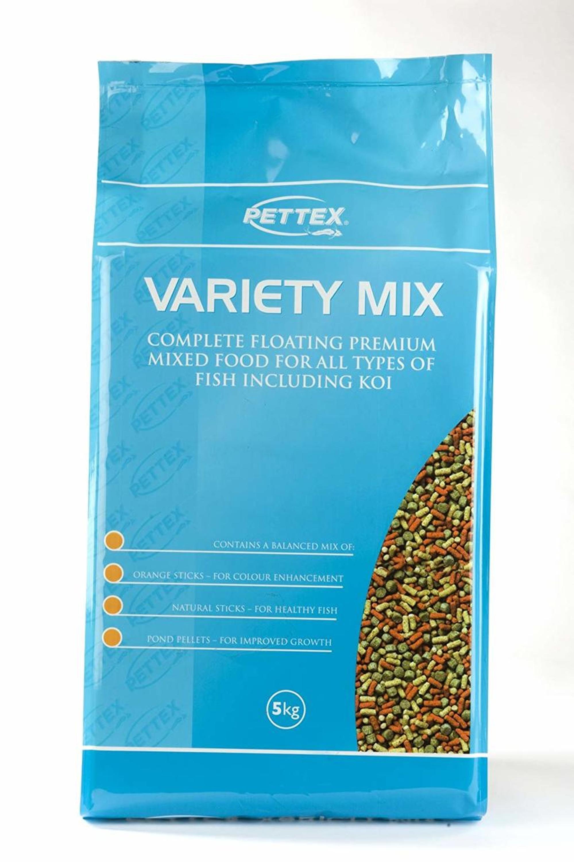 Pettex Variety Mix Pond Sticks Pond Holiday Fish Complete Food 5kg