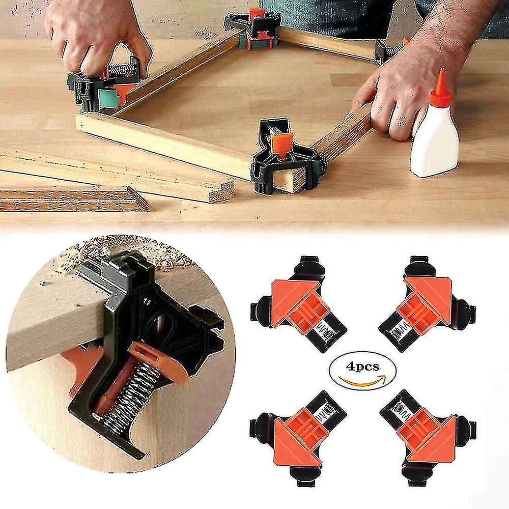90 Degree Right Angle Clamp Fixing Clips Picture Frame Corner Clamp Wo