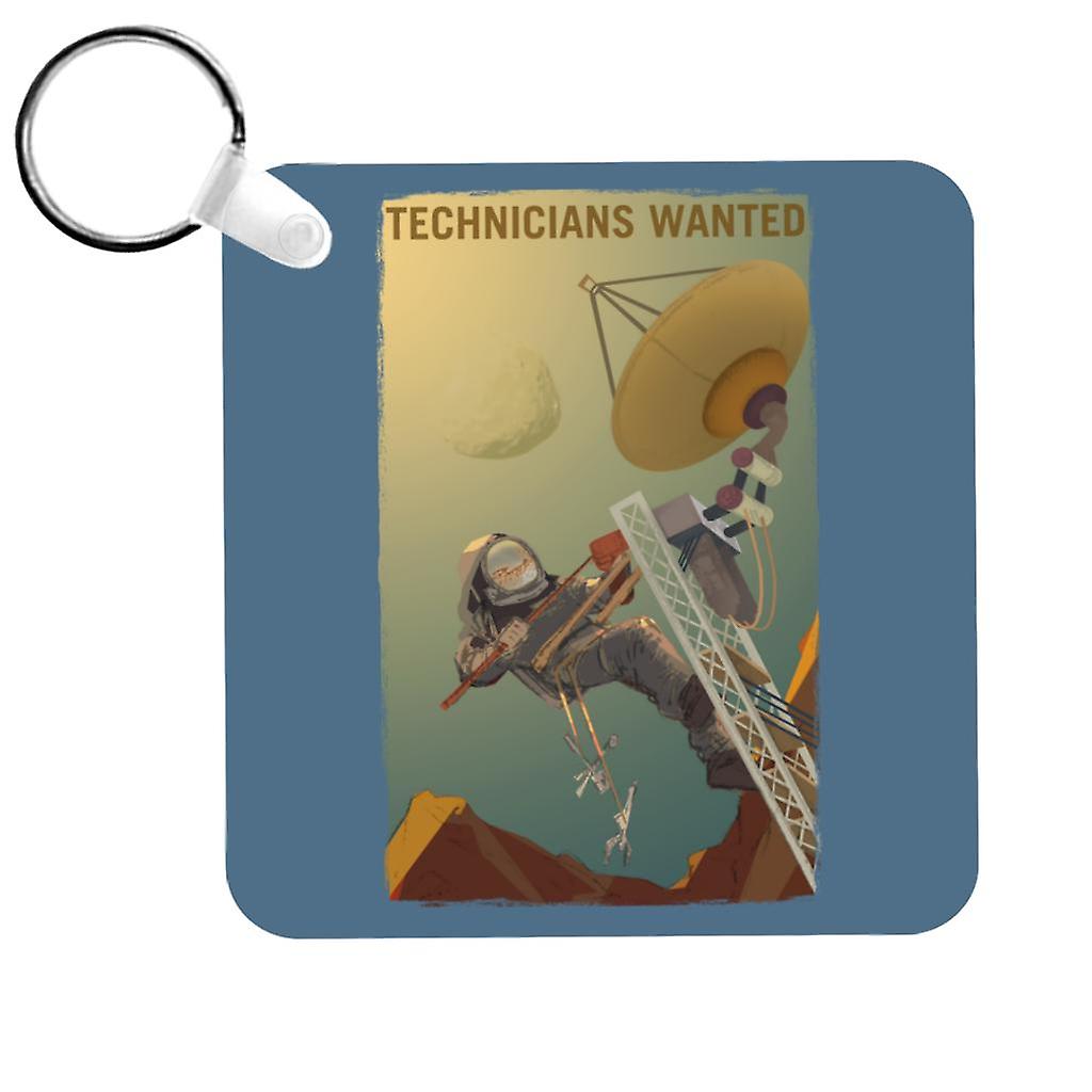 NASA Technicians Wanted Keyring