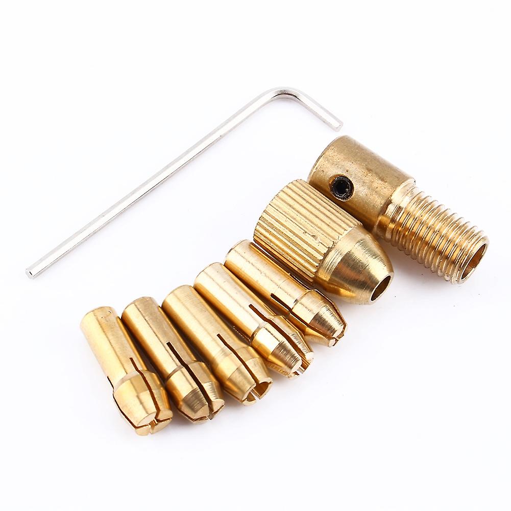 1Set/8pcs 0.5mm-3mm Small Electric Drill Bit Collet Micro Mini Twist Drill Tool