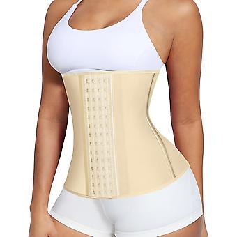 Waist Trainer for Women Latex Waist Cincher Corset apricot