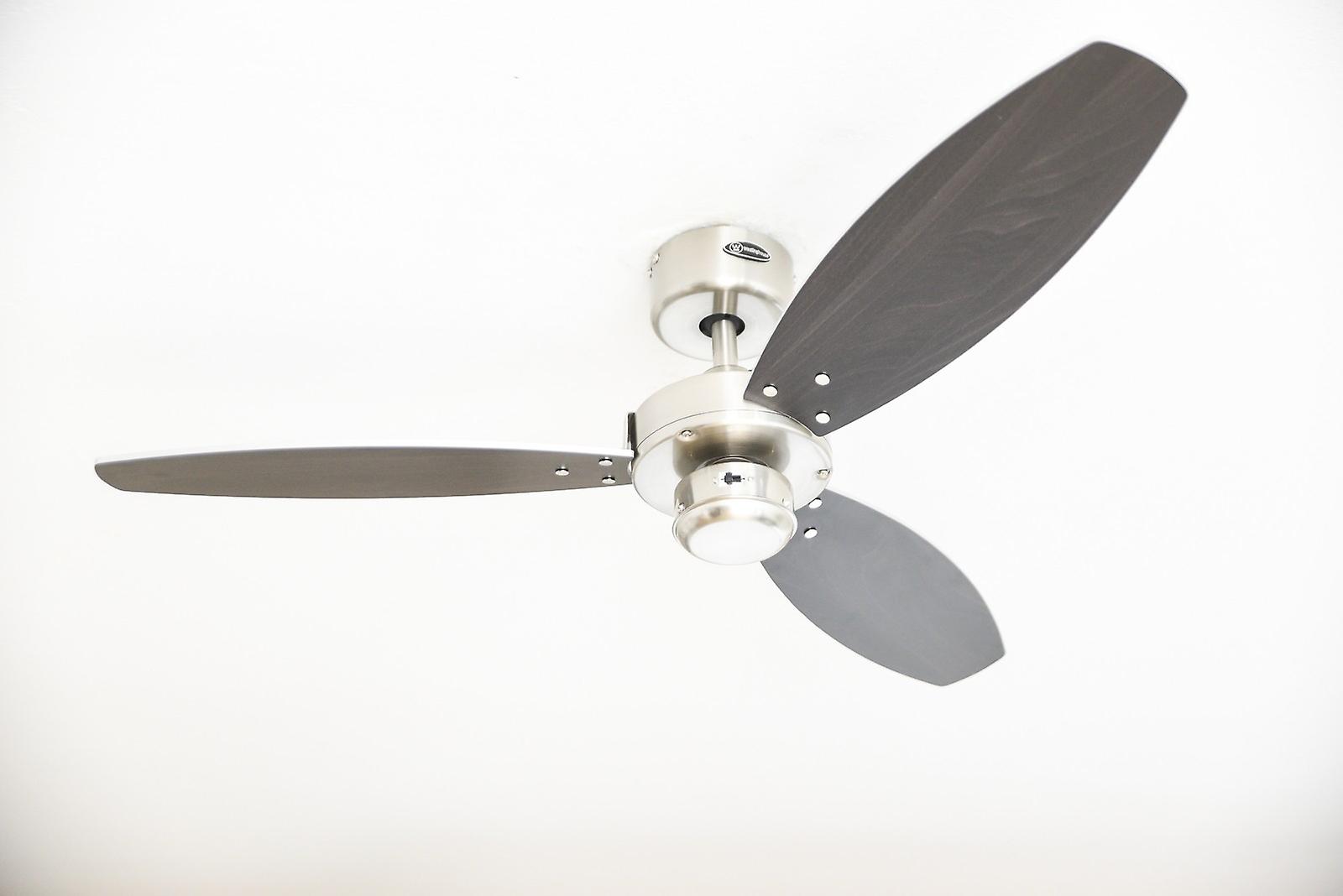 Ceiling fan Jet Nickel 105cm / 42" with pull chain