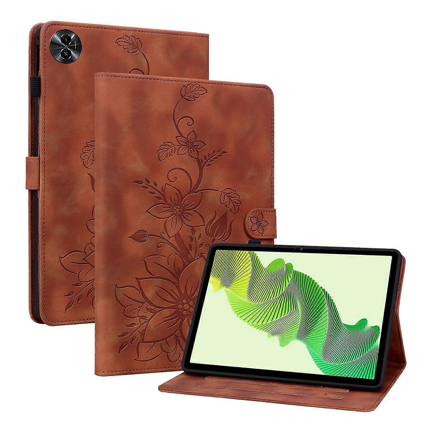 Embossed Leather Case For Realme Pad 2 11.5