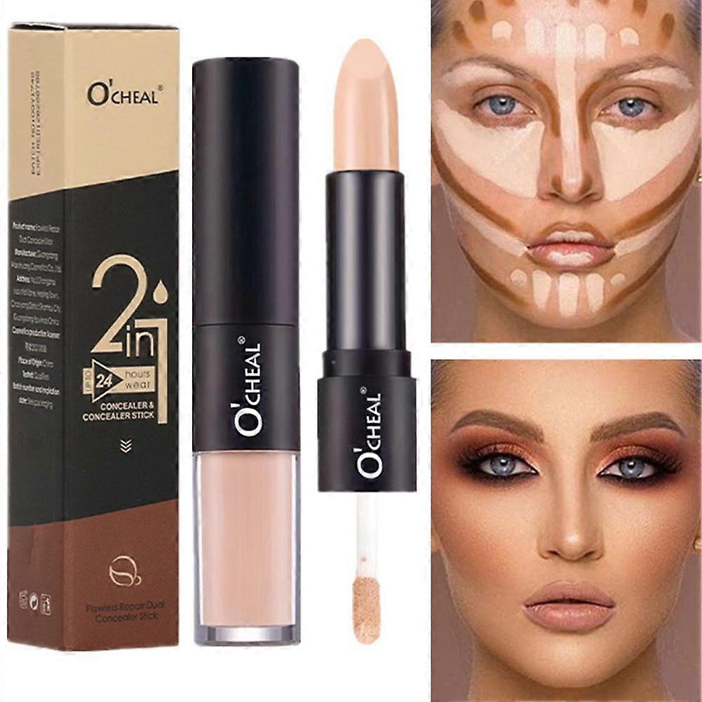 Concealer Liquid Double Headed Contouring Stick 3D Face Brightening Highlighting