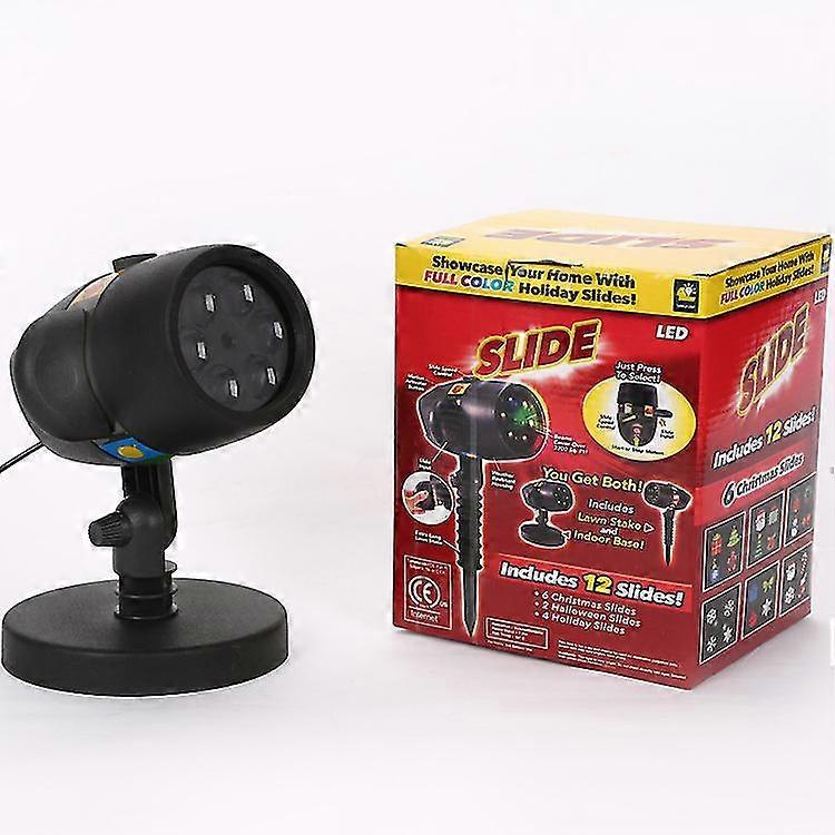 Led Projector, Outdoor Flood Light With 12 Patterns