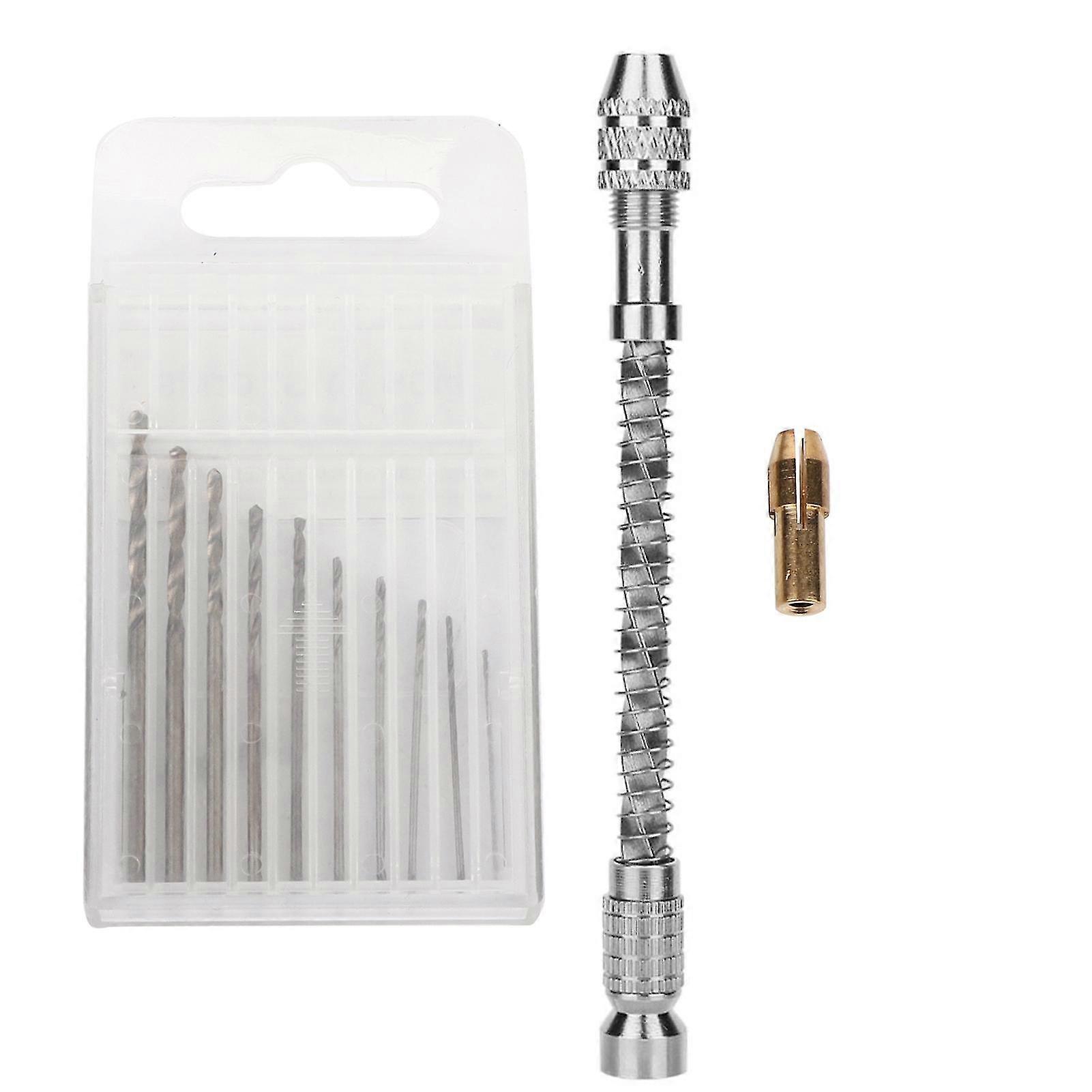 Portable Semi-automatic Pin Vise Hand Twist Drill Bit Jewelry Diy Making Processing Tool