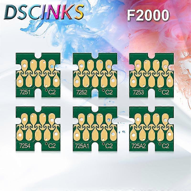 hg T7251 T725A Ink Cartridge Chip For Epson SureColor F2000 F2100 SC-F2000 SC-F2100 Printer Chips New Version T7252 T7253 T7254