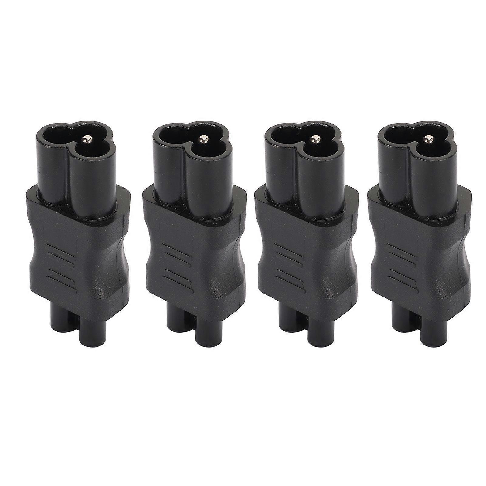 4Pcs IEC320 C6 to IEC320 C5 Power Adapter IEC320 C6 to C5 Power Cord Adapter Connector Converter for Laptop