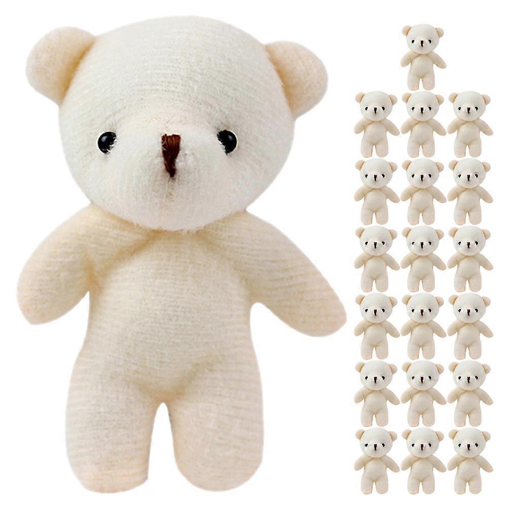 20Pcs Little Bear Toys Stuffed Tiny Bear Soft Tiny Bear DIY Mini Bear Decorations