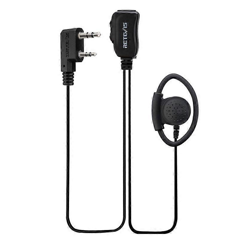Retevis Eek012 K-head Dual Needle D-type Ear Hook With Adjustable Contour And High Volume