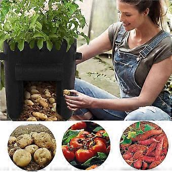 3 Pcs Garden Planting Bags Non-woven Fabric 10 Gallon Potato Grow Bags