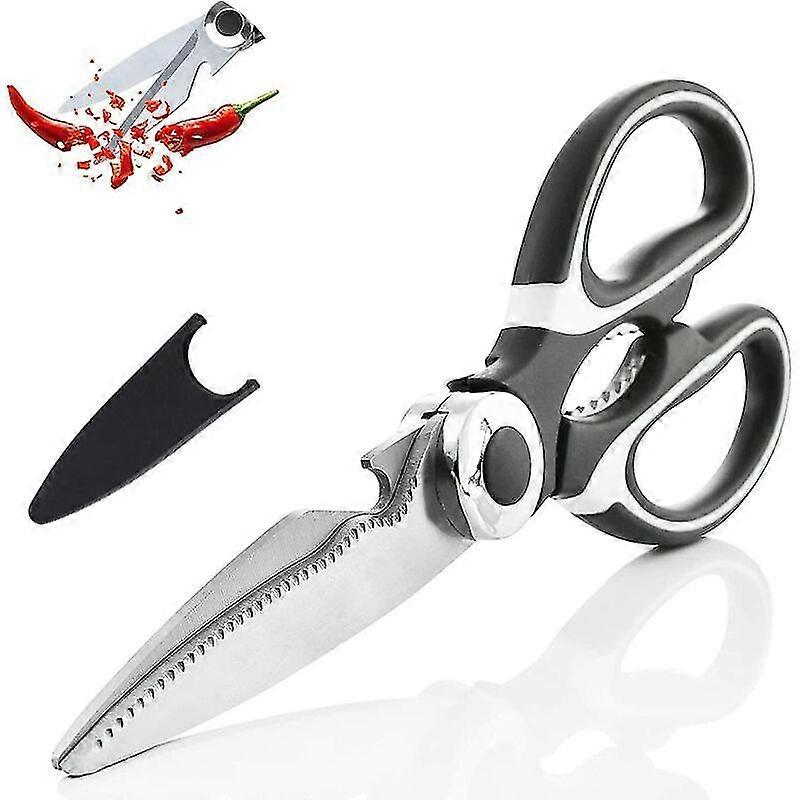 Multifunctional Kitchen Scissors, Chicken Bone Scissors, Multifunctional Stainless Steel Scissors Pinch Nuts, Bottle Opener