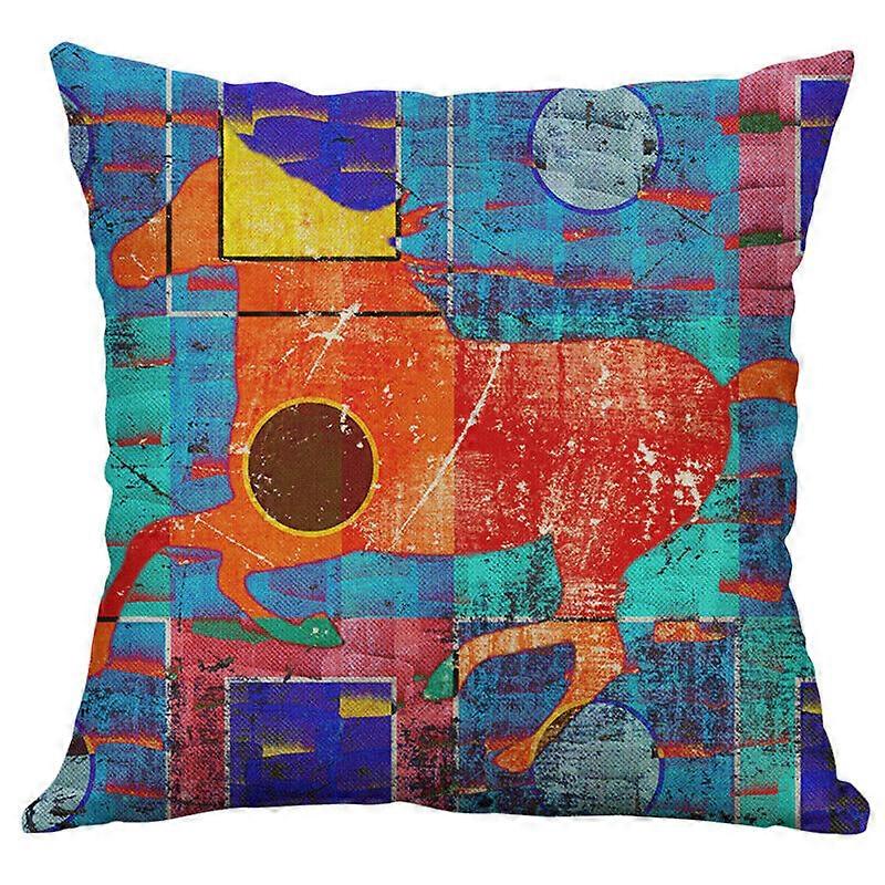 油絵漫画の女性綿リネン枕カバークッションカバー家の装飾デザイン1204jpjcjh