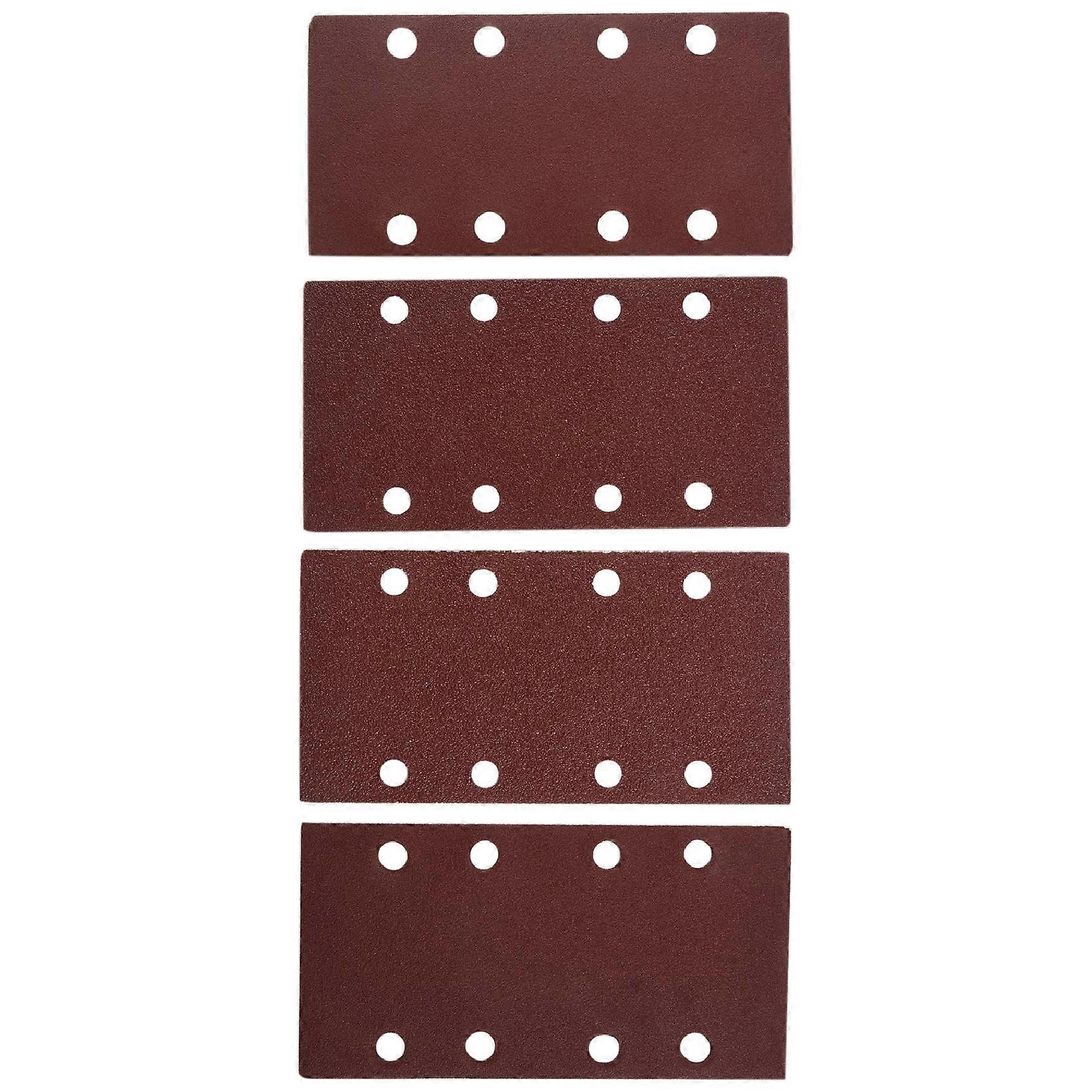 25 Pcs Sanding Pads,Sanding Paper Hook and Loop Sand Sheet 93x185mm Punched 8 Holes Grits 40/60/80/