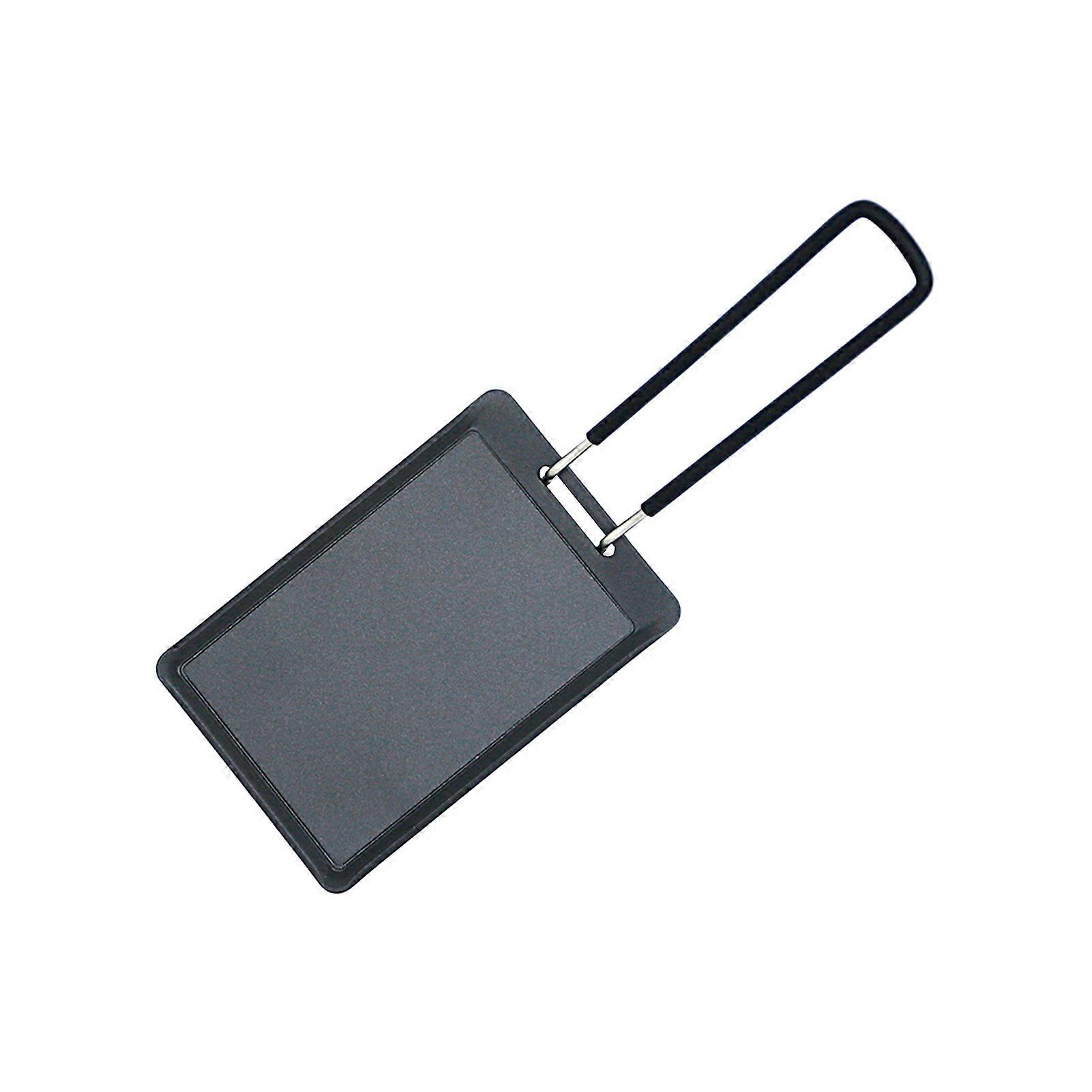 Cast Iron Grill Plate Oven Grilling Pan with Handle Non-Stick Design Reusable Portable Iron Steak Plate Griddle