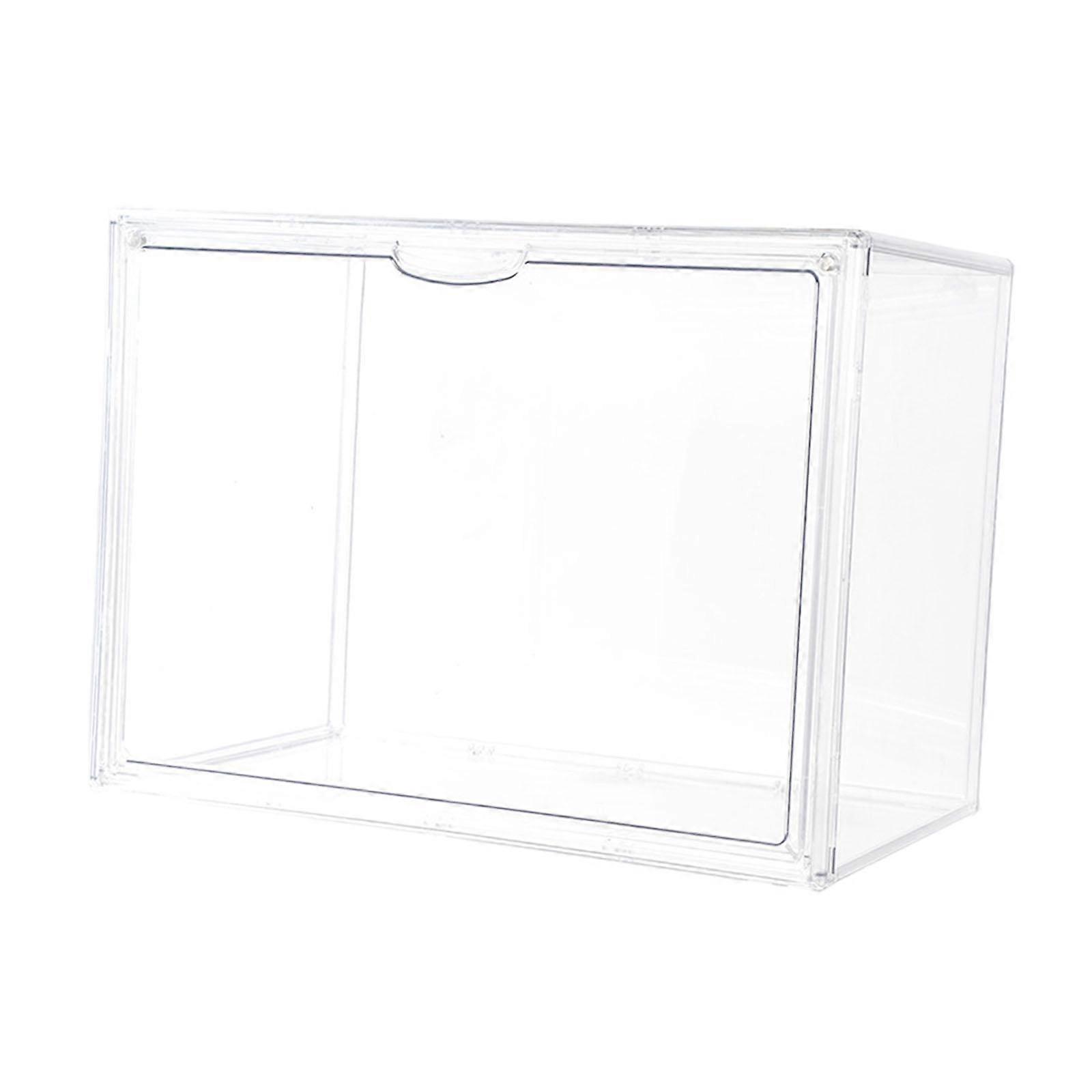 Box Display Case Open Front Sturdy Organizer Box for Office Living Room Toys