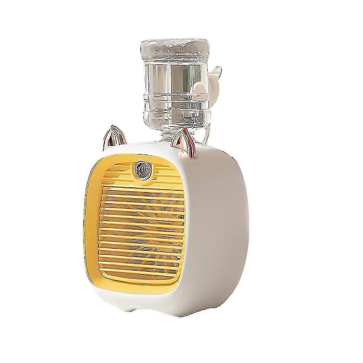 1200mah Mini condizionatore d'aria portatile Desktop Ventilatore umidificatore Purificatore 3 velocità 2 modalità spray usb tabl