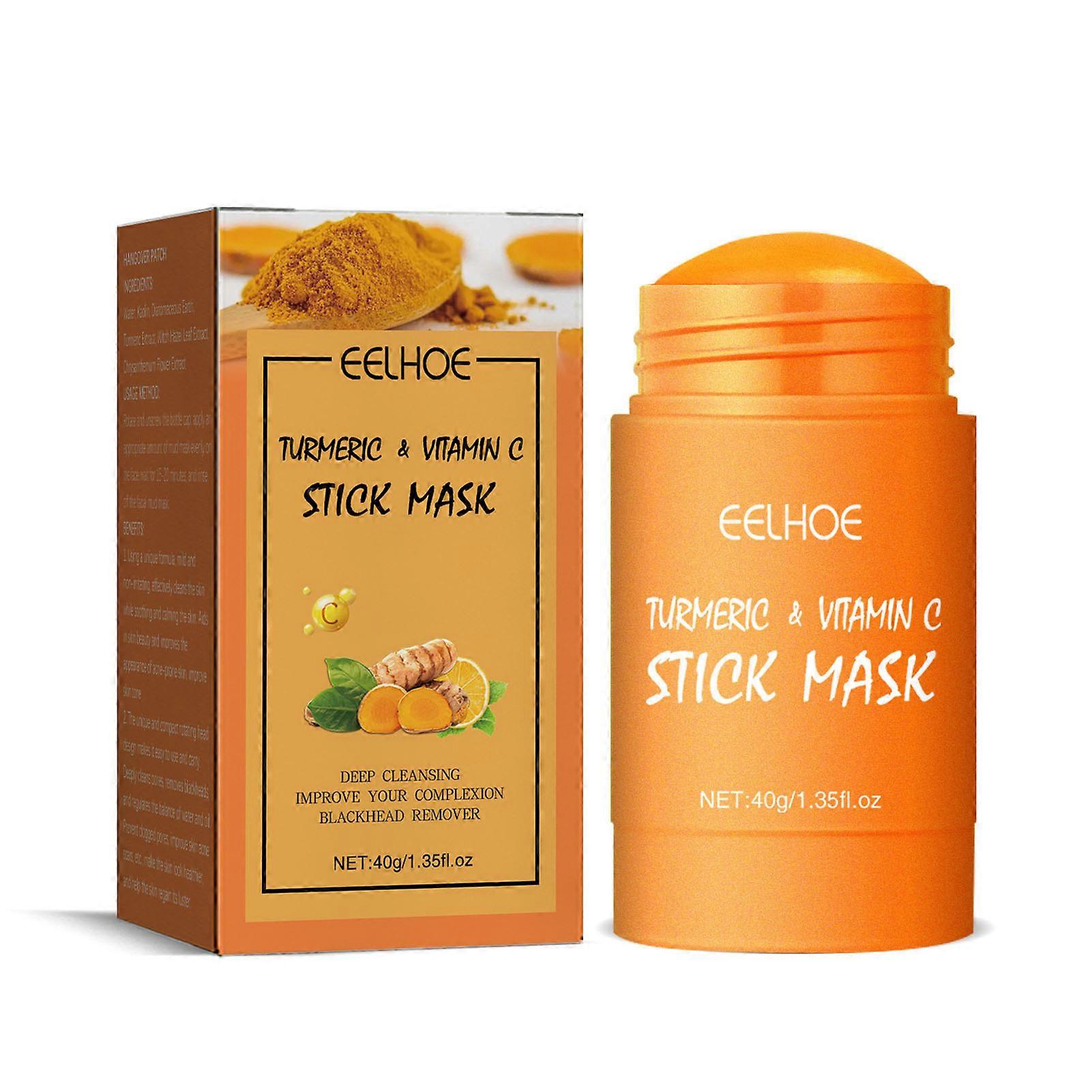 40g Turmeric Mud Mask Stick Anti Acens Brightening Mask Stick Face Care Supplies