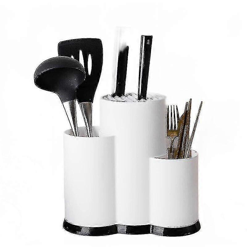 Kitchen Utensil Holder Knife Block Pp Flatware Drainer Storage Box