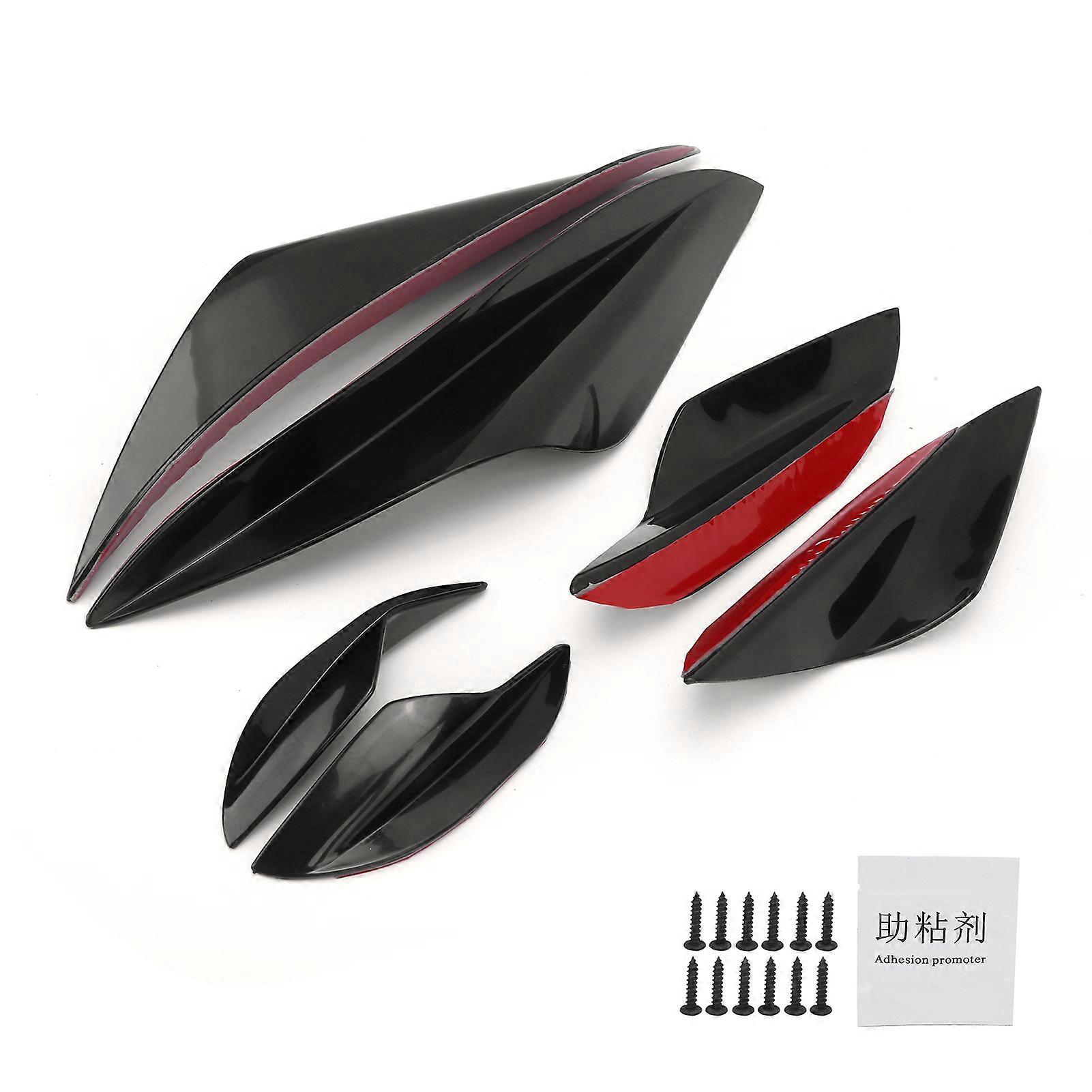 6PCS Bumper Spoiler Kit Front Black Replacement for M3 Base Convertible 2?Door 2008