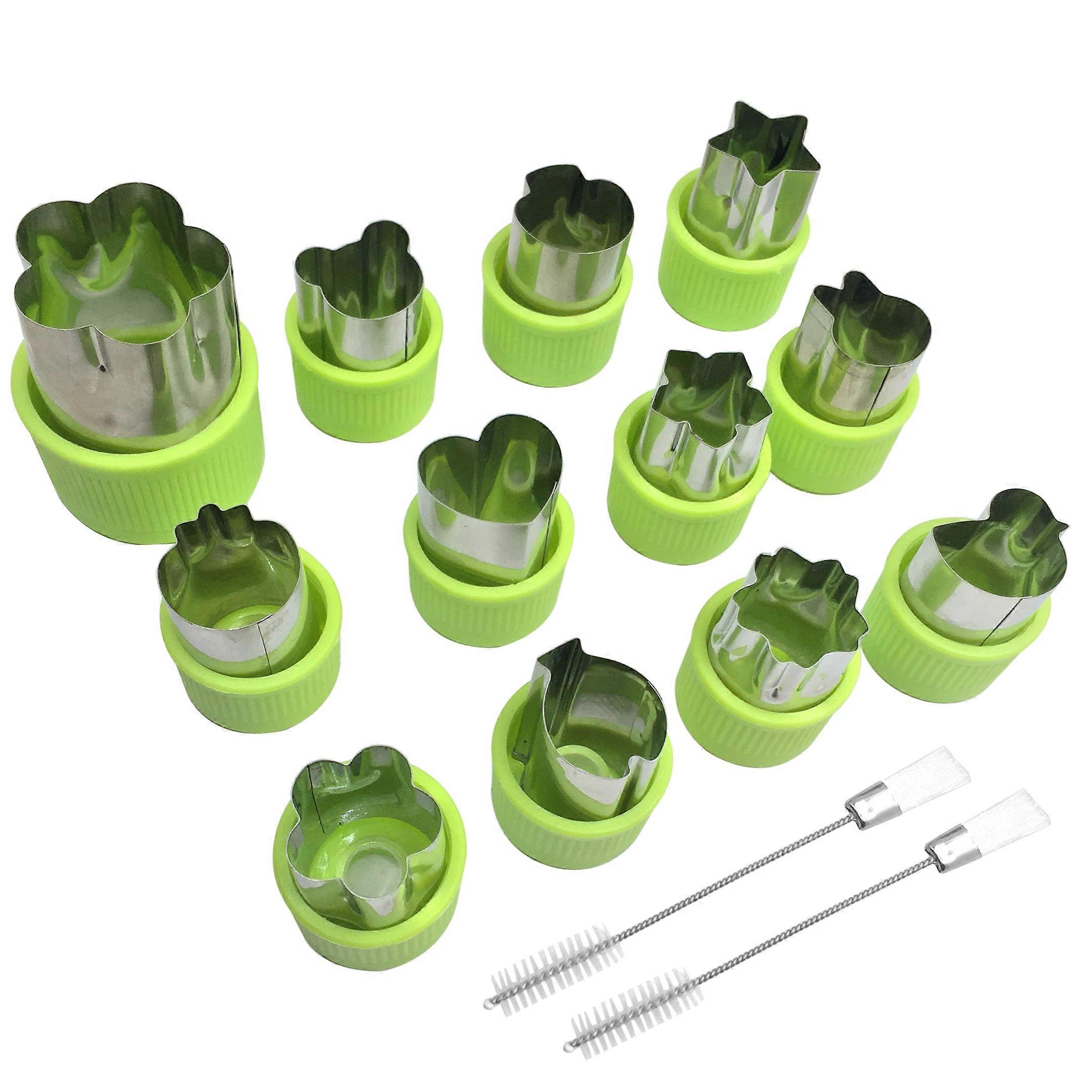 12Pcs Fruit Cookie Vegetable Cutter Shape Set for Kids Salad