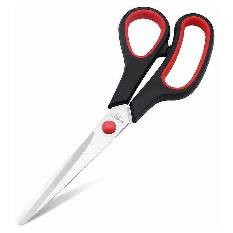 4pcs Scissors - size 21 cm - red/black