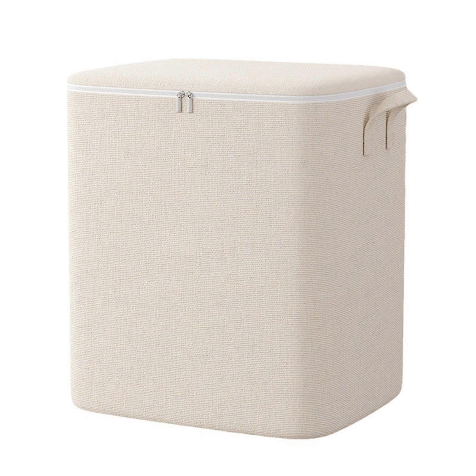 Zipper Clothes Storage Containers with Handle Large Capacity Home Storage Box for Blanket Wardrobe