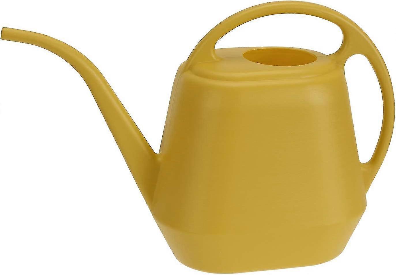 Plastic Watering Can, Yellow, 1-gallon