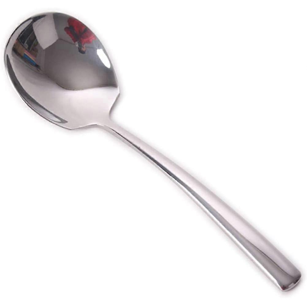 Large Serving Spoon,set Of 8 Stainless Steel Large Serving Spoon,mirror Finish For Elegant Buffet B