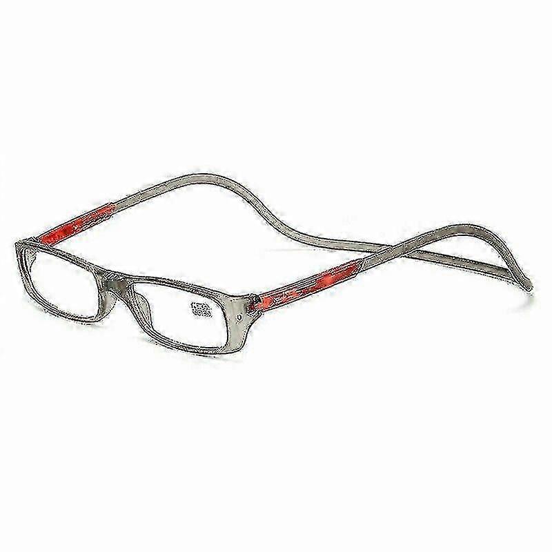 Folding Magnetic Reading Glasses Snap Click Front Neck Hanging Spectacles